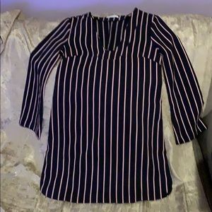 Black strips dress